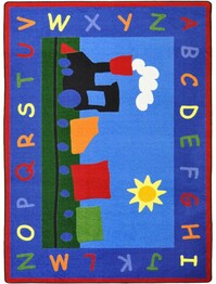 Joy Carpets Kid Essentials Tiny Train Multi